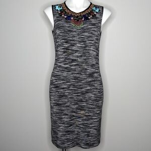 Philosophy Black and Gray Sleeveless Dress